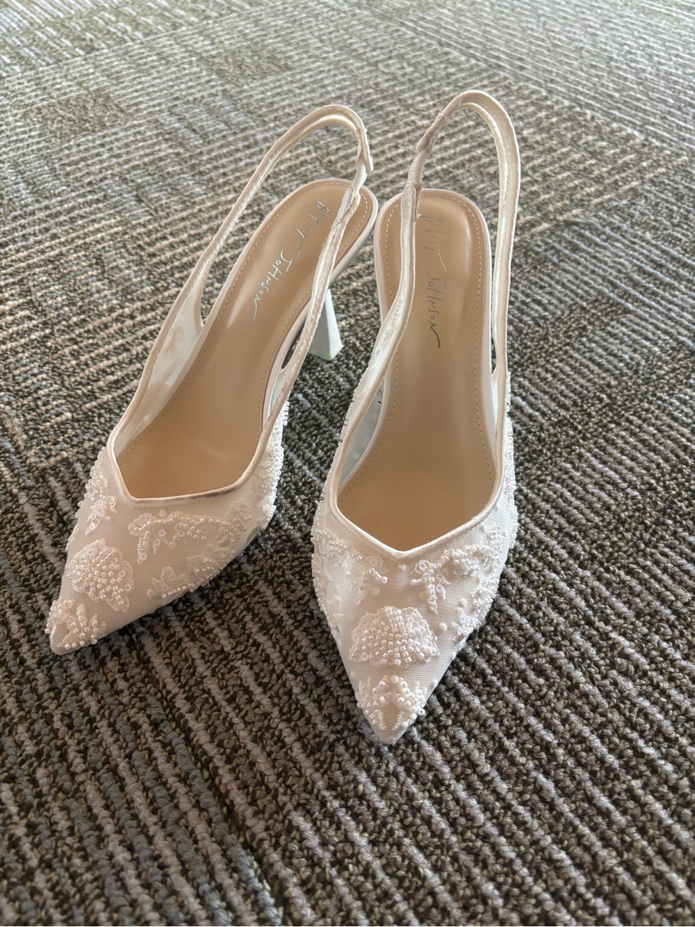 Betsey Johnson Ivory Nikki Heels - Picture 2 of 5